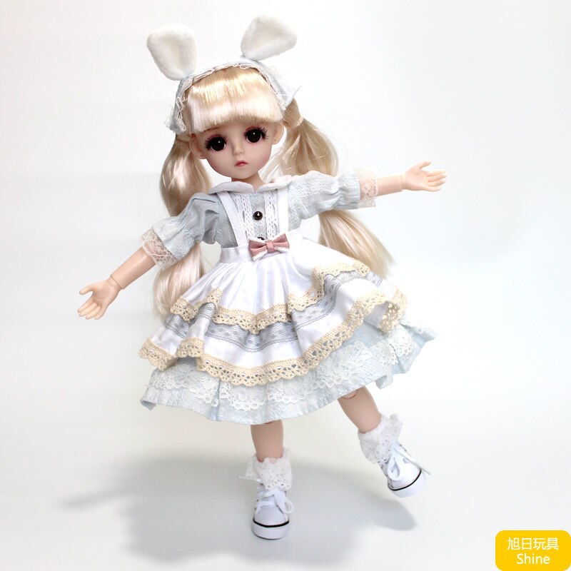 Lolita Dress 30CM BJD Doll with 15 Movable Joints and School Suit Toyland EU