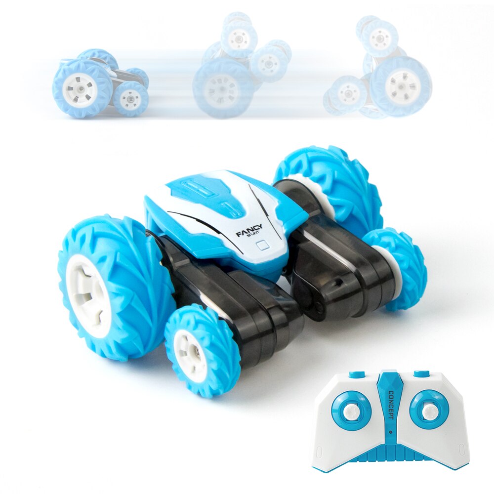 Sinovan Mini RC Car for Kids with 2 Sided 360° Rotation Stunt, Remote Control, and Quick Charge - Suitable for Boys and Girls Ages 3 and Up