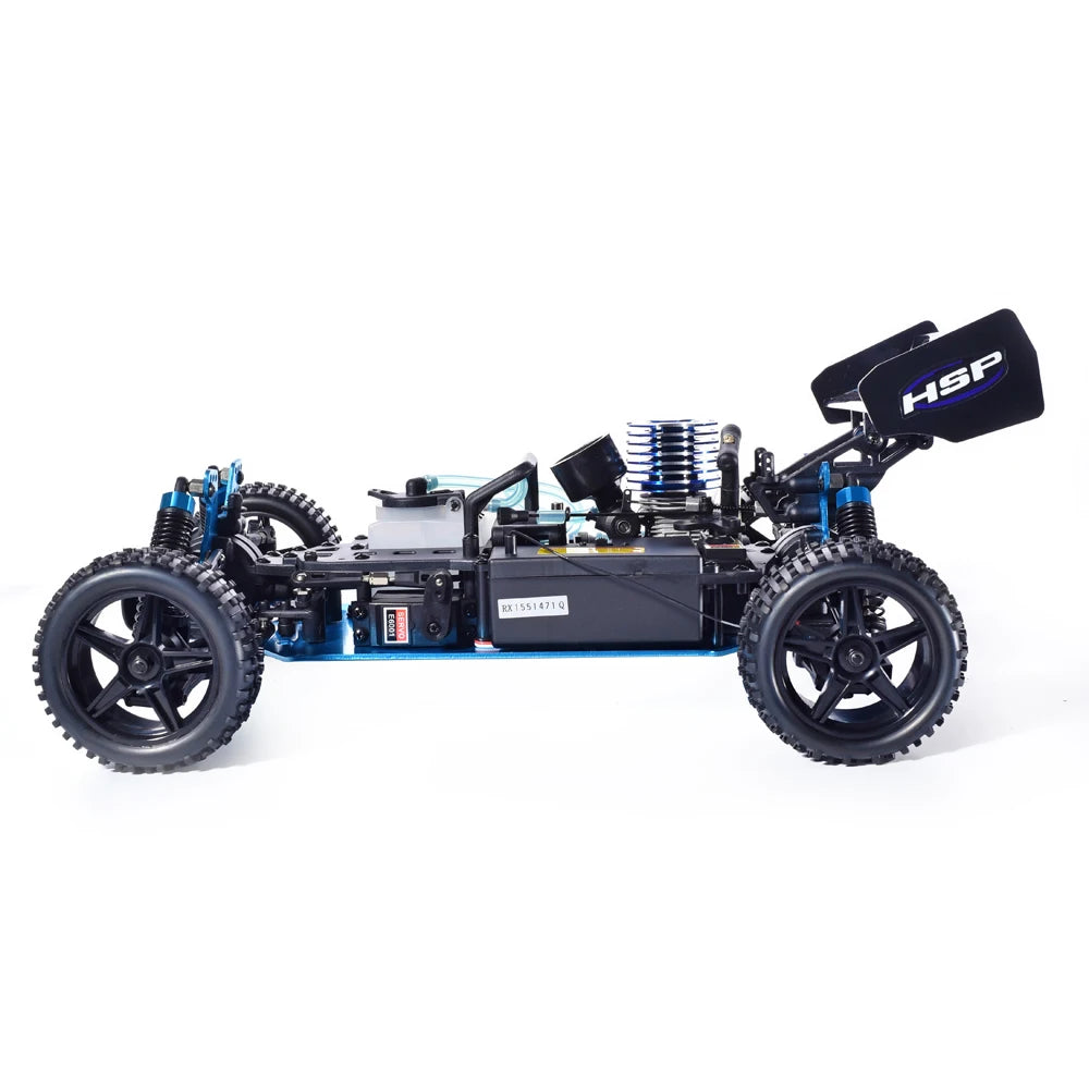 High-Speed HSP Nitro Gas 4WD RC Buggy - 1:10 Scale Off-Road Fun!