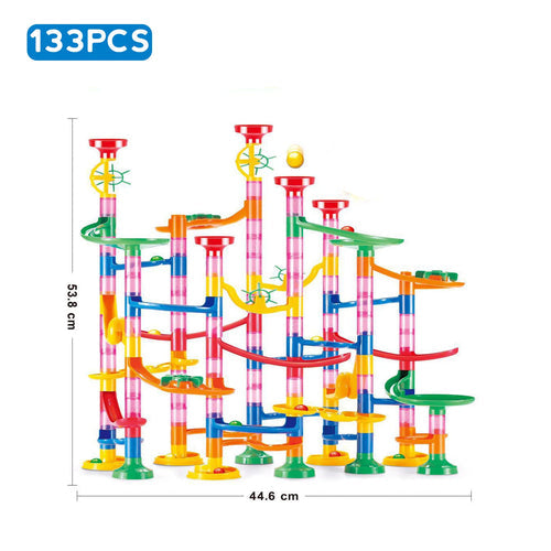 Marble Maze Building Blocks Set - DIY 3D Track Racing Game for Kids ToylandEU.com Toyland EU