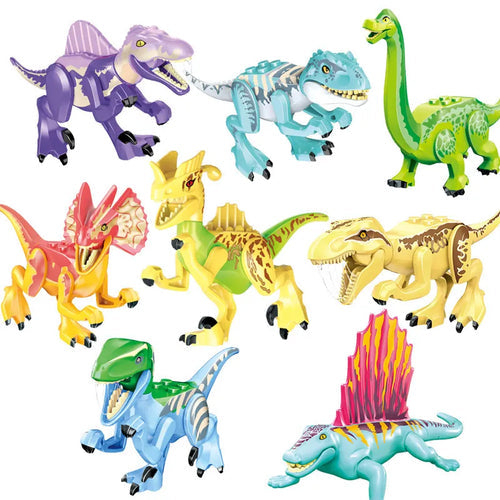 Jurassic World Dinosaur 3D Model Building Blocks Set White ToylandEU.com Toyland EU