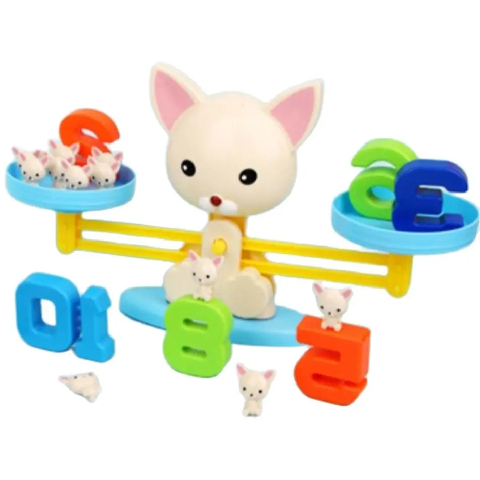 Adorable Mini Puppy Number Balance Scale Board Game - ToylandEU