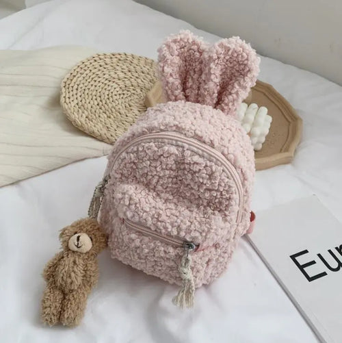 New Fashion Lovely Kids Newborn Plush Cute Backpack  Bunny Ear ToylandEU.com Toyland EU