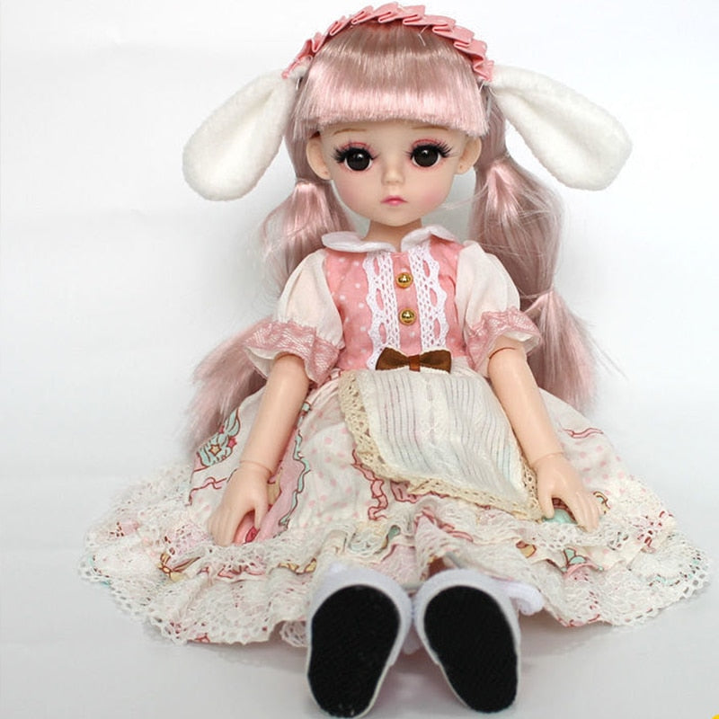 Lolita Dress 30CM BJD Doll with 15 Movable Joints and School Suit Toyland EU