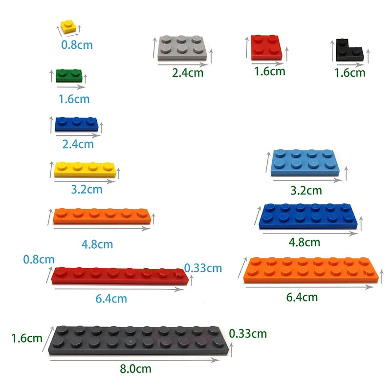 10PCS Building Bricks 99781 1x2-1x2 DIY Bracket Building Blocks - ToylandEU