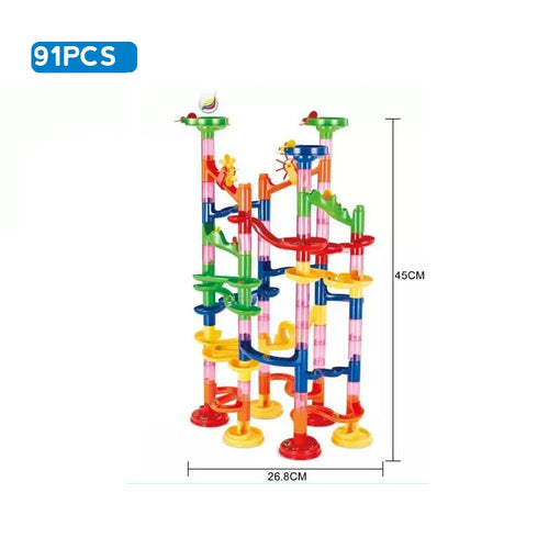 Marble Run Race Track Building Blocks Kids 3D Maze Ball Roll Toy DIY ToylandEU.com Toyland EU