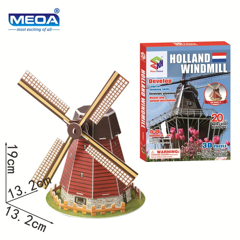 3D Puzzle | World Famous Architecture Buildings | 40 Styles Collection | Ages 6+