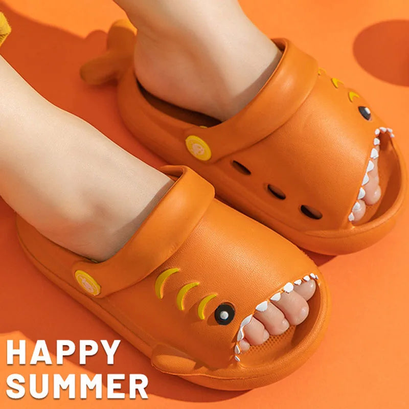 Kids Sandals | Cartoon Shark Design | Anti Slip Soft Sole | 4 to 6Y