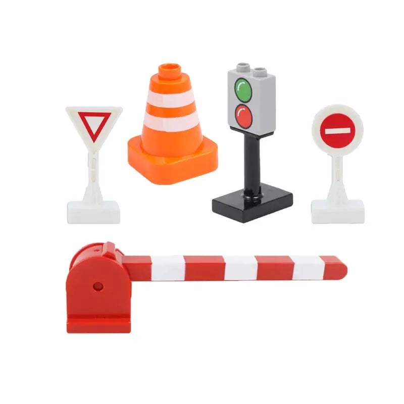 Rail Transport Big Size Building Blocks Creative Track Accessories Assemble Toys For Children Bricks Compatible City Train Set - ToylandEU