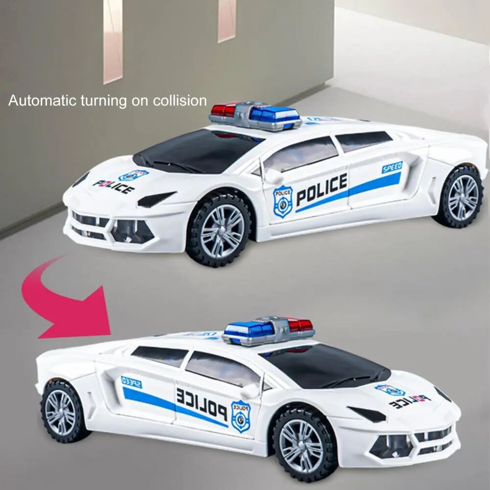 Automatic Dancing Police Car Toy with Obstacle Avoidance Feature - ToylandEU