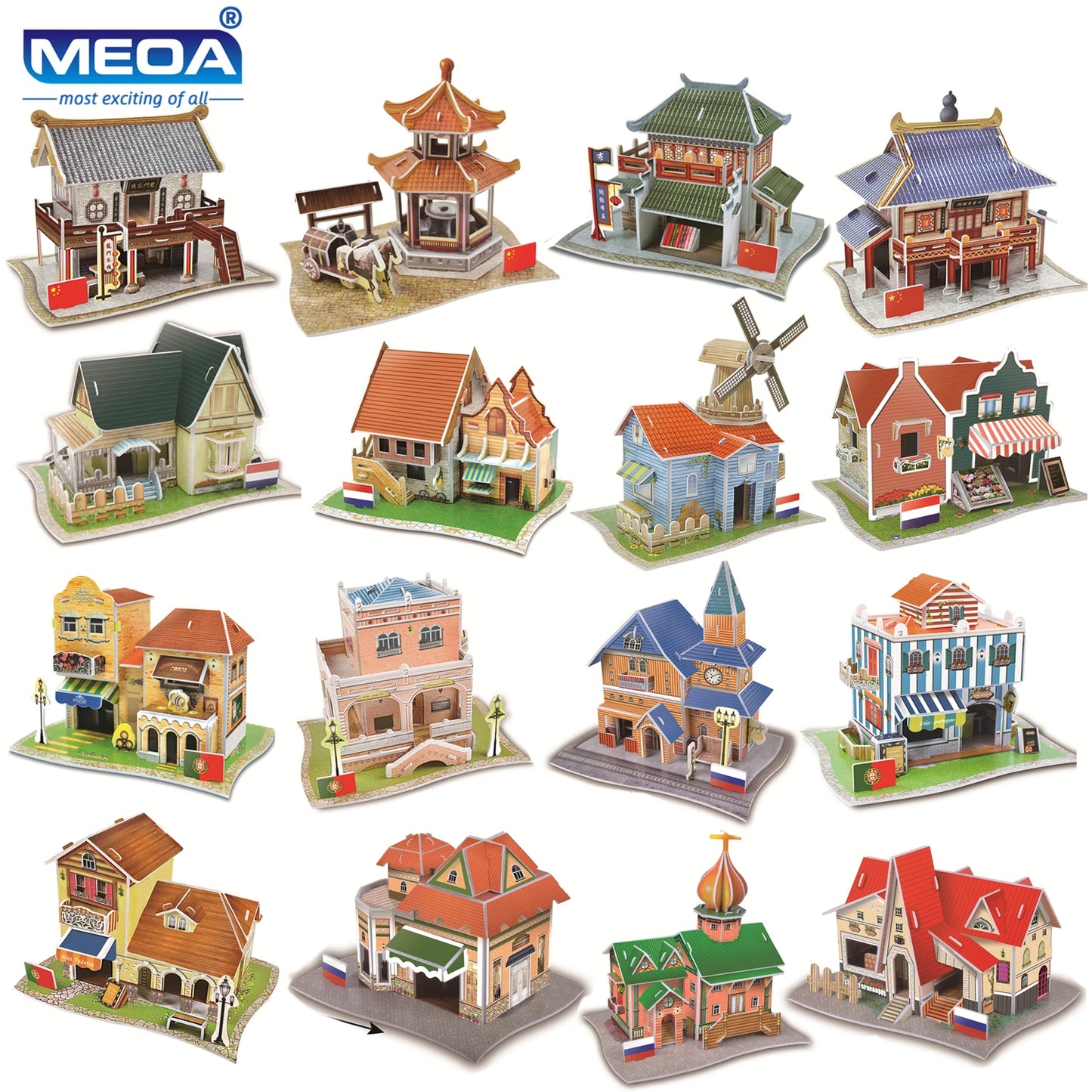 3D Puzzle | World Famous Architecture Buildings | 40 Styles Collection | Ages 6+