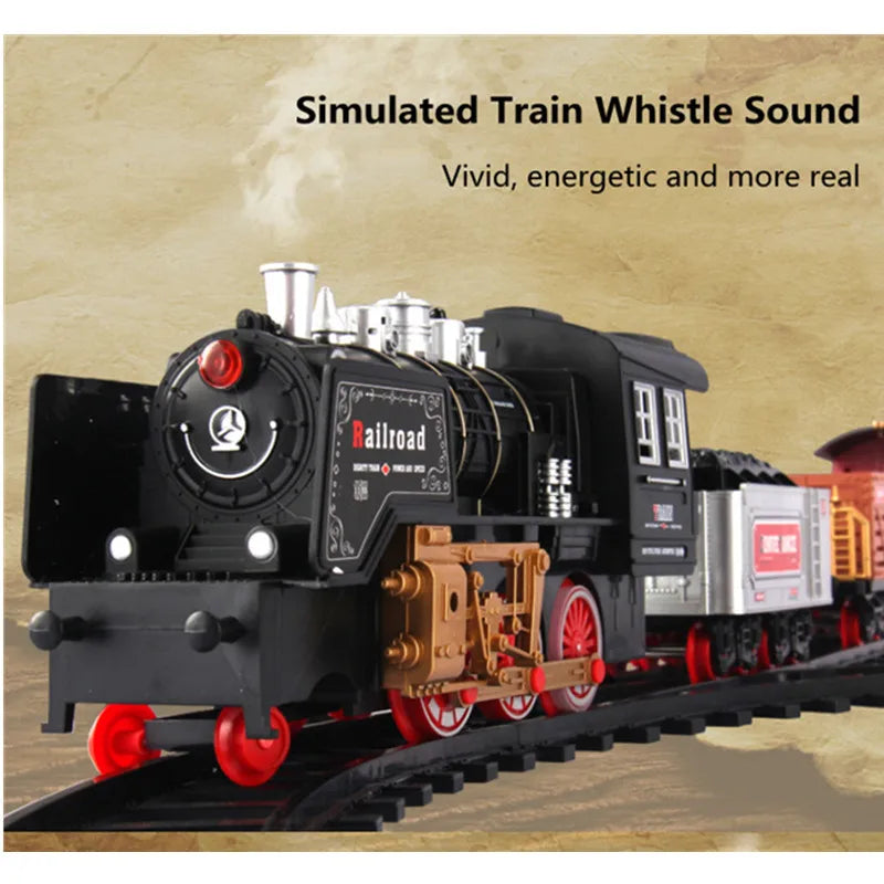 Realistic Smoking Steam Train Model with Remote Control - ToylandEU