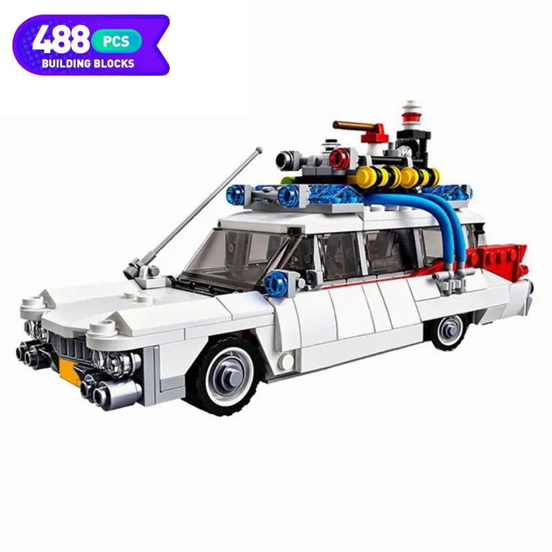 Ghostbusters Ecto-1 Model Building Blocks - Technical Cars City - ToylandEU