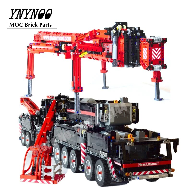 High-tech Motorized Mobile Crane Building Blocks Kit - Educational DIY Toy For Boys - ToylandEU