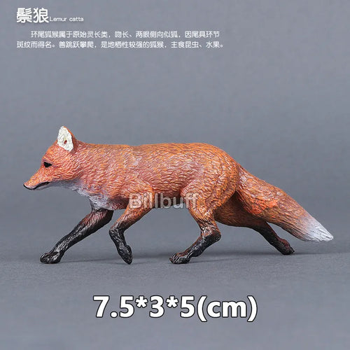 Simulated Wildlife Animal Models for Zoo and Play - Wolf, Monkey, Fox, Chameleon, Pangolin ToylandEU.com Toyland EU