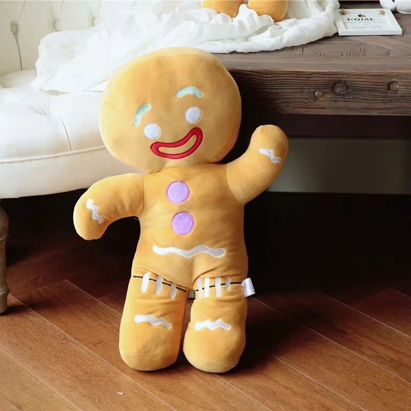 Cute Gingerbread Man Plush Toy Baby Appease Doll Biscuits Man Pillow - ToylandEU