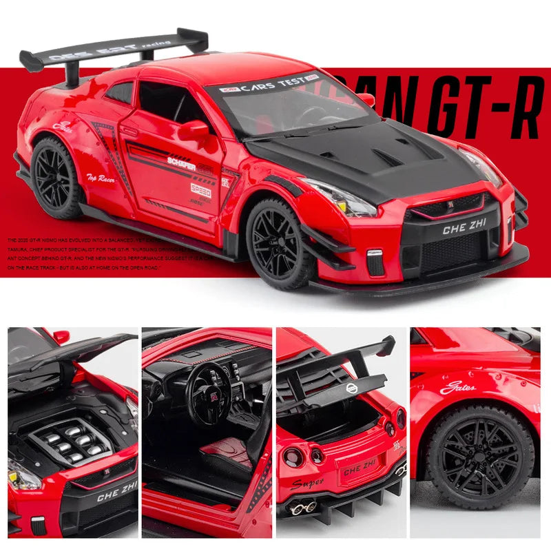 1:24 Nissan Skyline Ares GTR R35 Diecasts & Toy Vehicles Metal Toy Car
