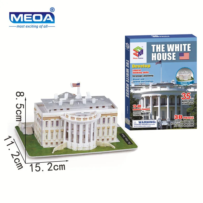 3D Puzzle | World Famous Architecture Buildings | 40 Styles Collection | Ages 6+
