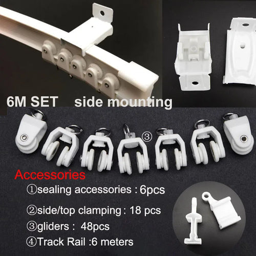 Adjustable Ceiling Mounted Curtain Track Rail with Flexible Straight Sliding Capability ToylandEU.com Toyland EU