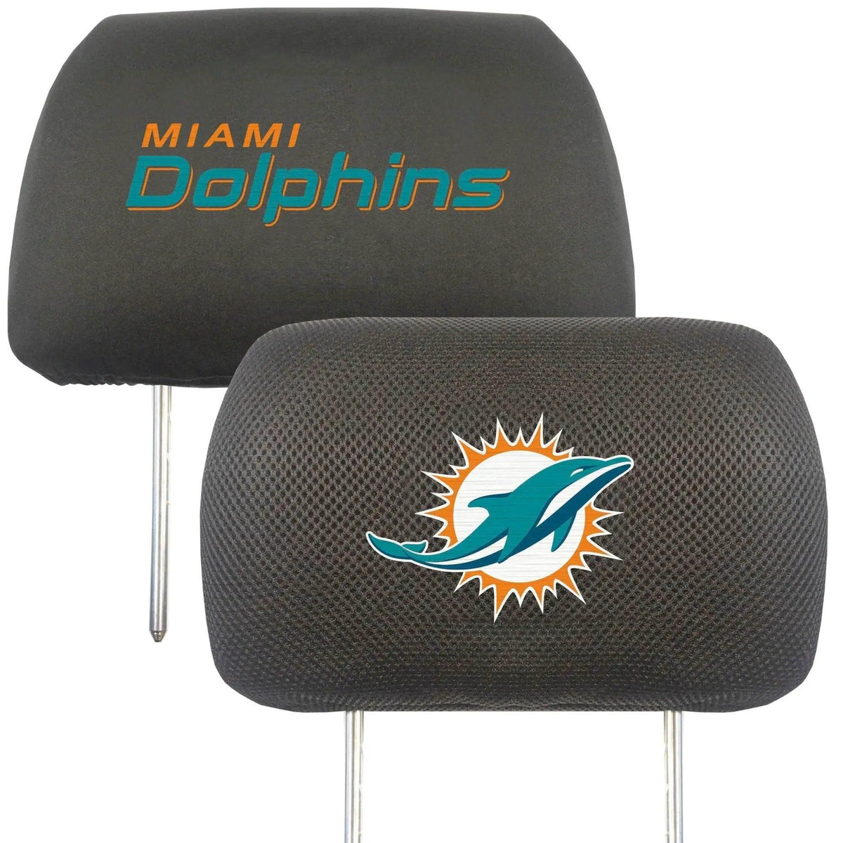  Miami Dolphins Headrest Covers FanMats Embroidered Logo -  ToylandEU™
