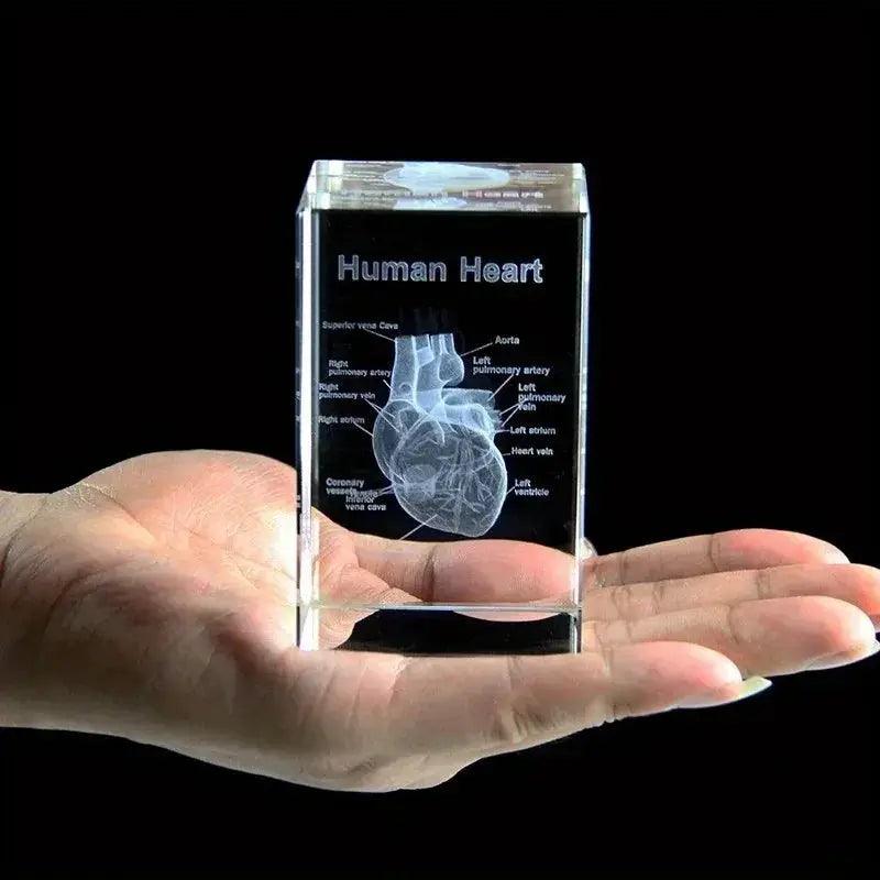  Heart Crystal Cube Elite 3D Engraved Desk Paperweight -  ToylandEU™