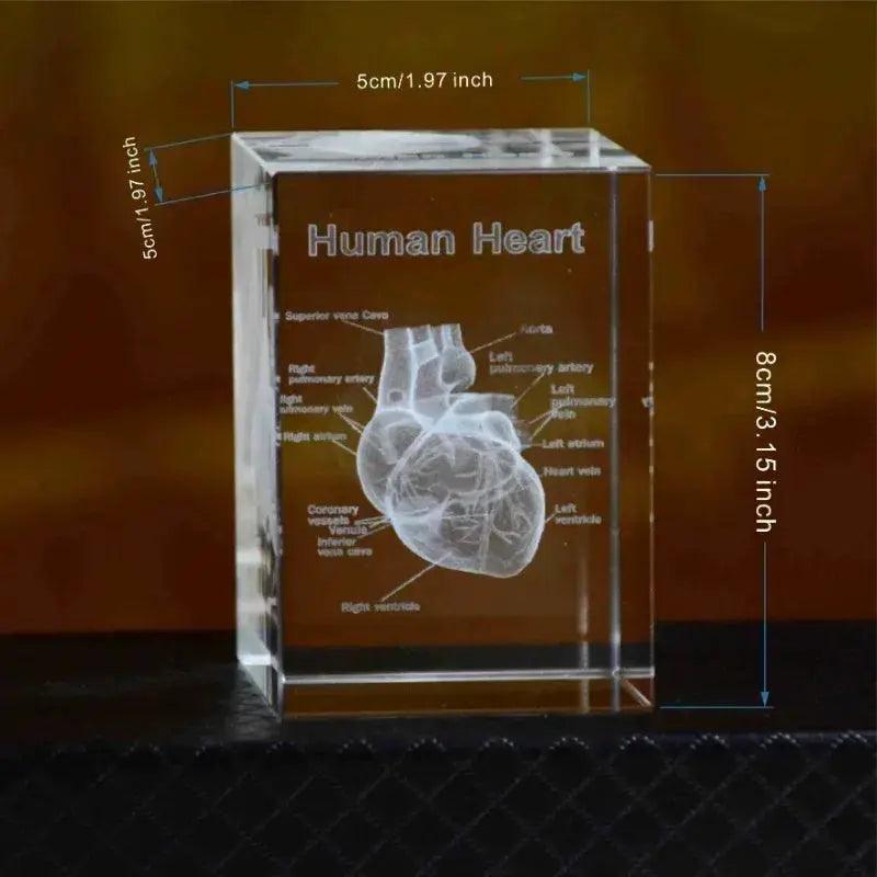  Heart Crystal Cube Elite 3D Engraved Desk Paperweight -  ToylandEU™