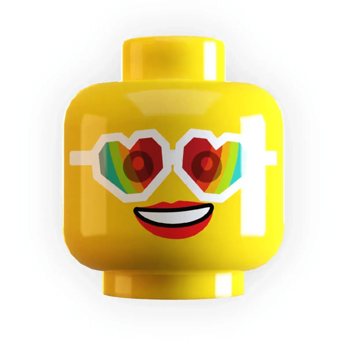 Heart Sunglasses Minifig Head - ToylandEU