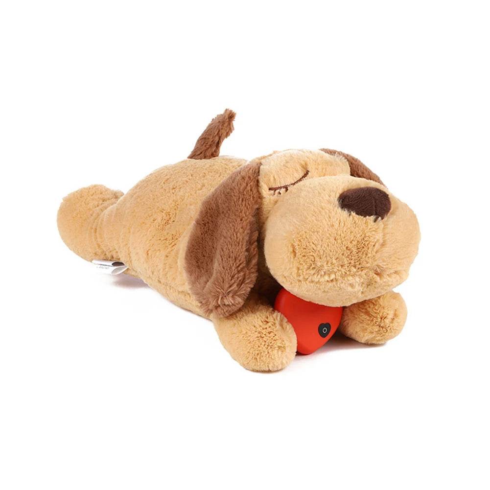 Heartbeat Puppy Behavioral Train Plush Toy Pet Soft Sleep Anxiety Reliever Doll - ToylandEU