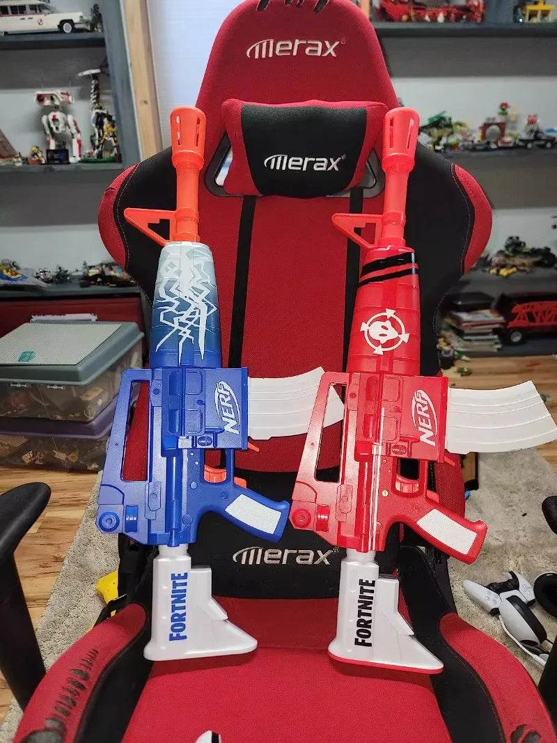 Heat Foam Dart Blaster Gun Toys Fortnite Blue Shock M4 Desktop Case Gift - ToylandEU