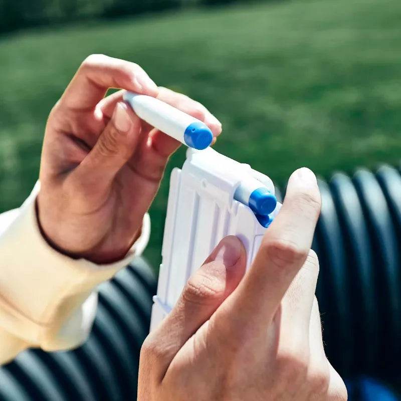 Heat Foam Dart Blaster Gun Toys Fortnite Blue Shock M4 Desktop Case Gift - ToylandEU