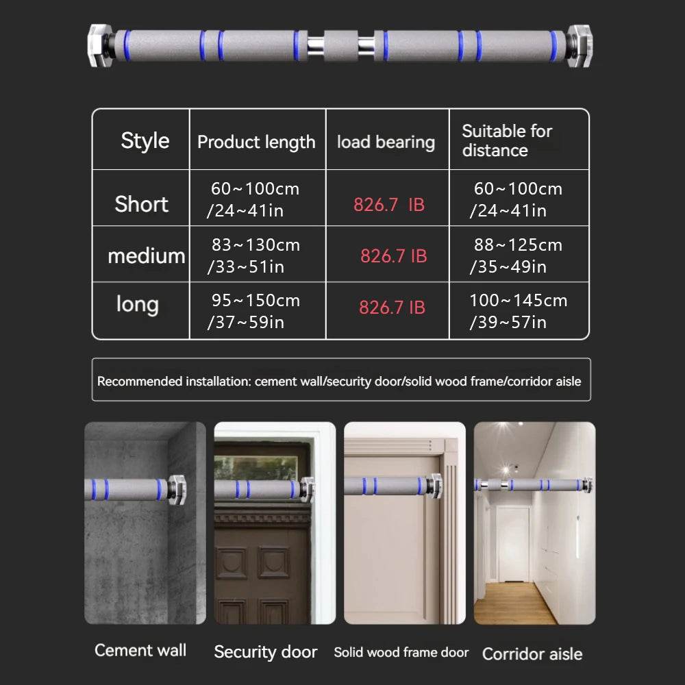 Heavy Duty Doorway Pull Up Bar Non Slip For Men And Women - ToylandEU