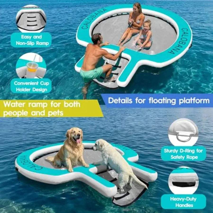  Heavy Duty Inflatable Floating Ring Dog Ramp For Adults -  ToylandEU™