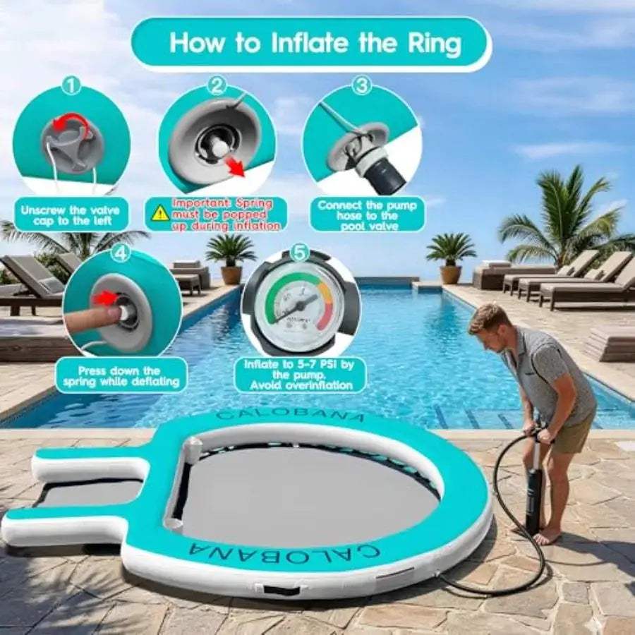  Heavy Duty Inflatable Floating Ring Dog Ramp For Adults -  ToylandEU™