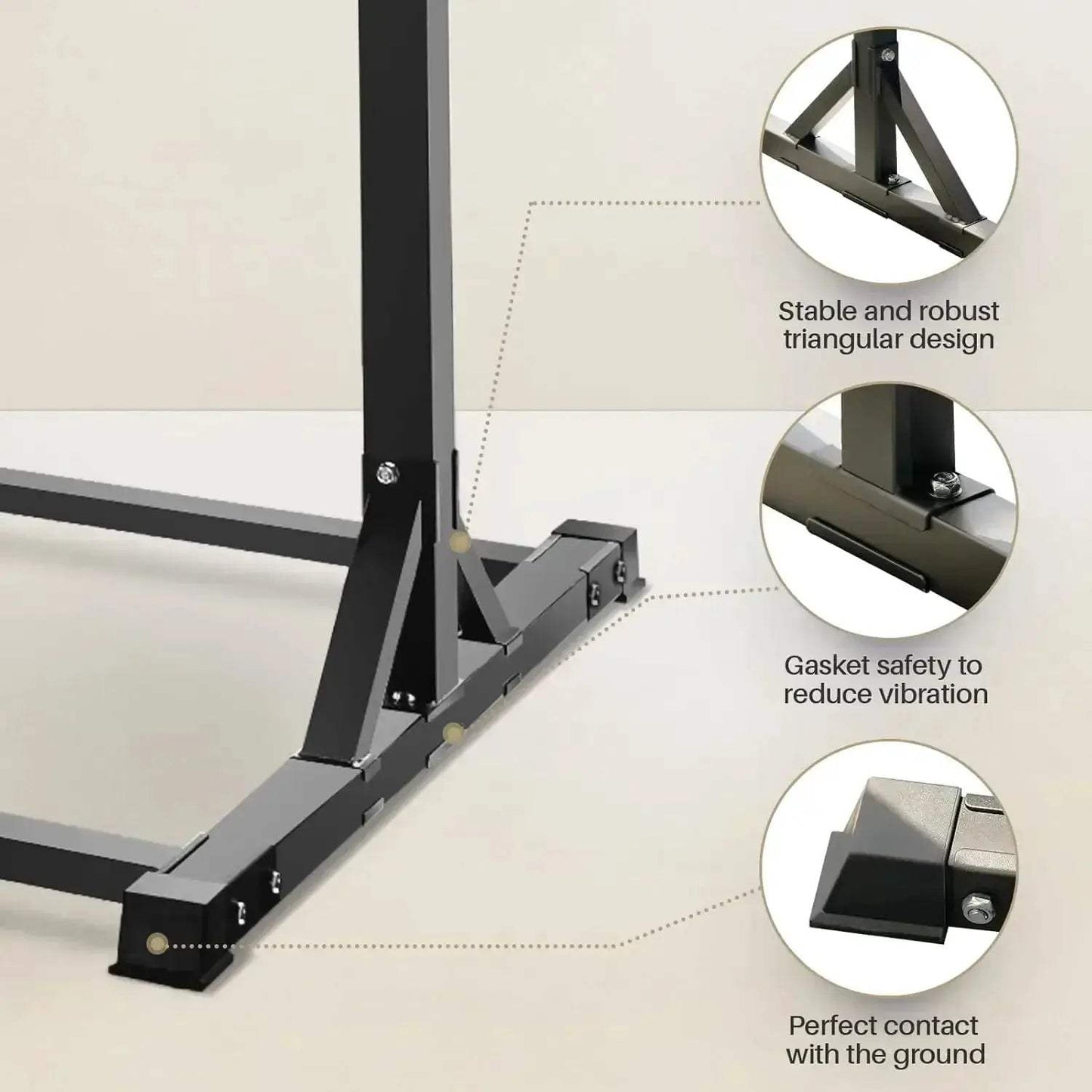 Heavy Duty Pull Up Tower Station With Rings 330LBS Capacity - ToylandEU