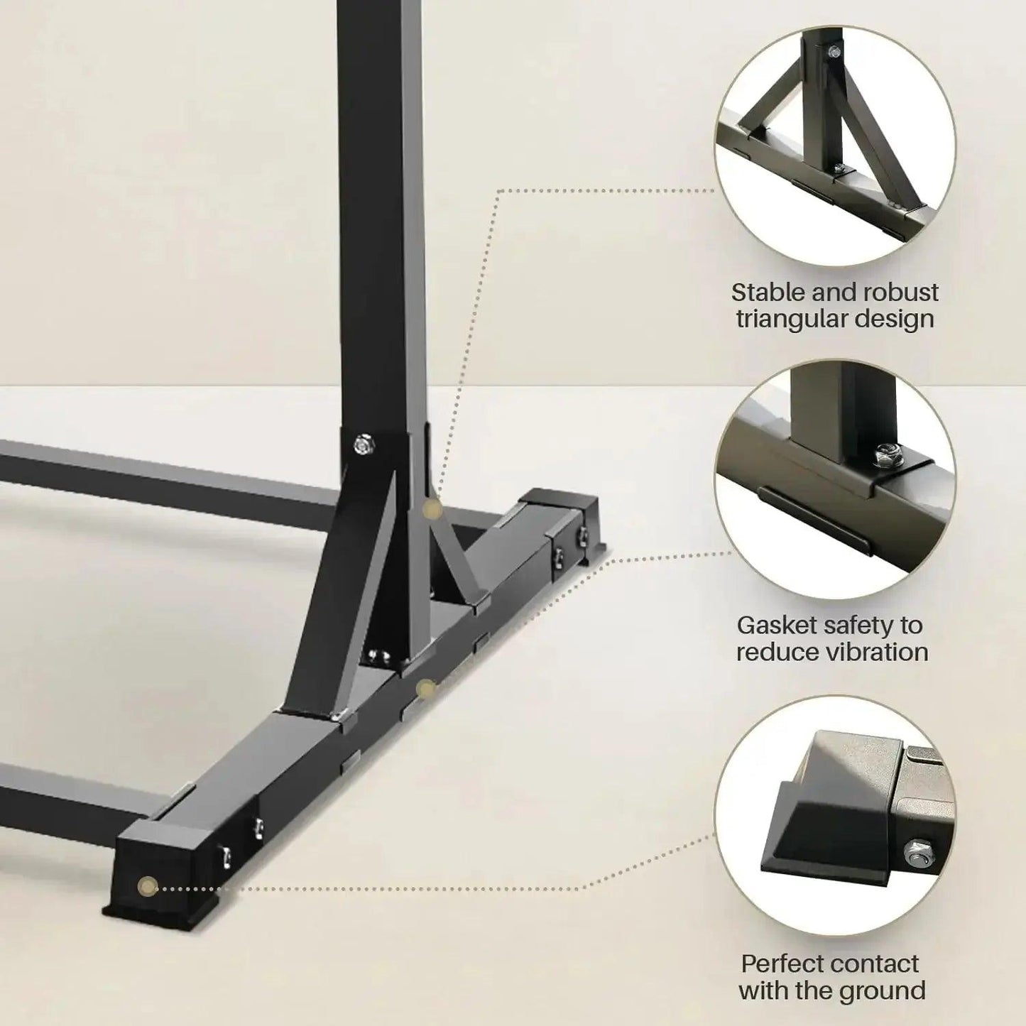  Heavy Duty Pull Up Tower With Rings 330 Lbs -  ToylandEU™