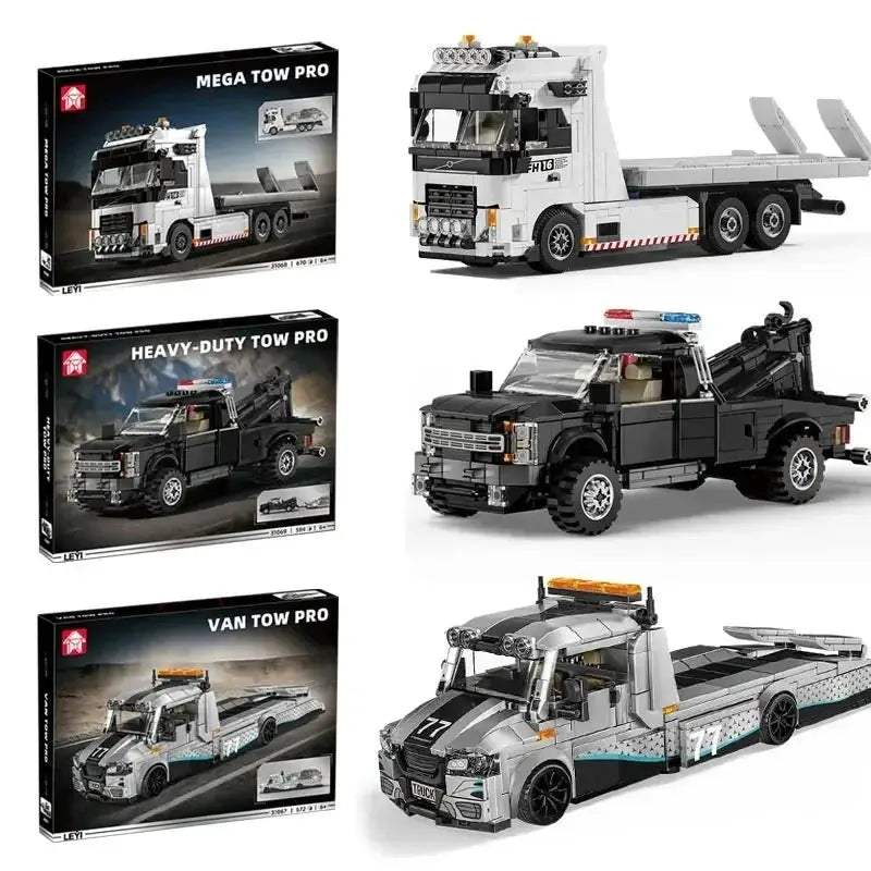  Tow Truck Building Blocks Heavy Duty Lego Gift -  ToylandEU™