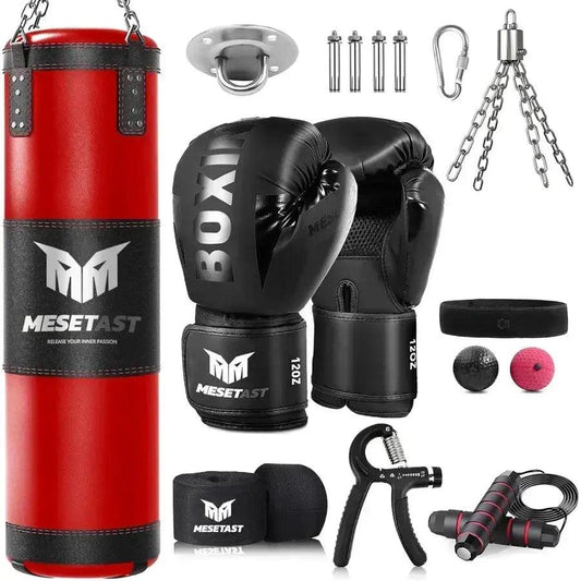  Heavy Punching Bag Set With Gloves For Home Gym Durable -  ToylandEU™