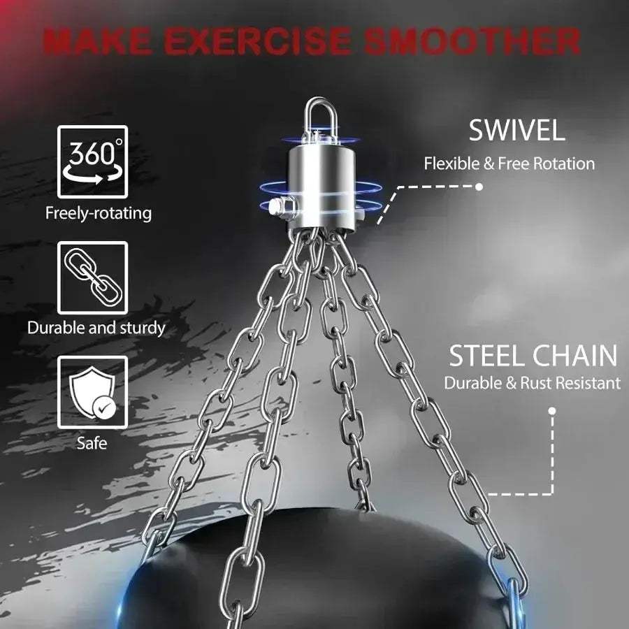 Heavy Punching Bag Set With Gloves For Home Gym Durable - ToylandEU