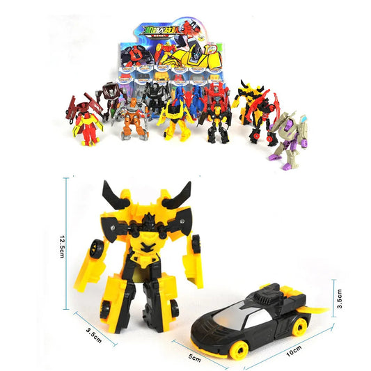 Adaptable Yellow Car Robot Building Model Kit for Kids - ToylandEU