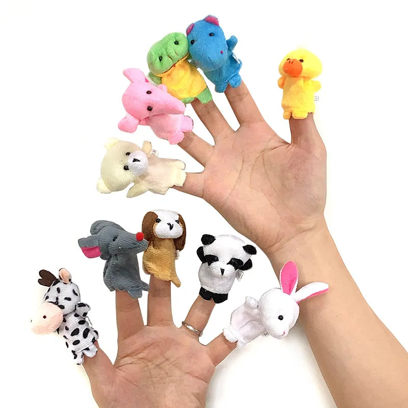 Adorable Animal Family Finger Puppet Set - ToylandEU