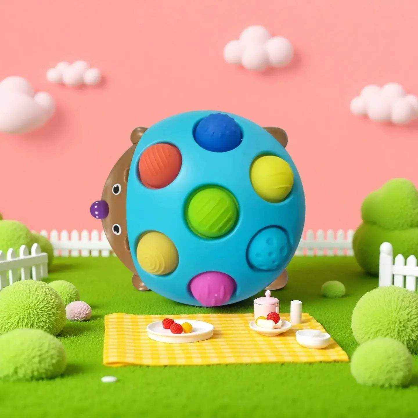 Hedgehog Spiky Educational Toy Boosts Baby Hand Eye Coordination - ToylandEU