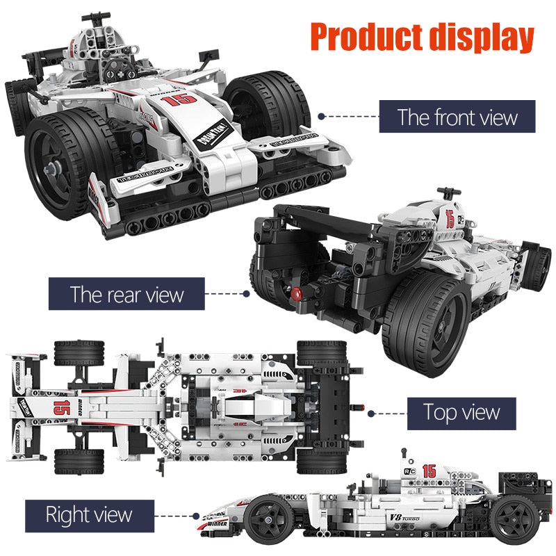 City Racing Car Remote Control Building Blocks Toys for Children - ToylandEU