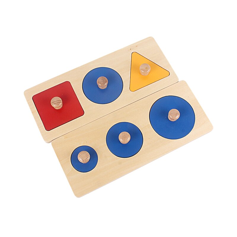 Montessori Wooden Pegged Colorful Geometry Sorting Board Toy for Baby Educational Development - ToylandEU