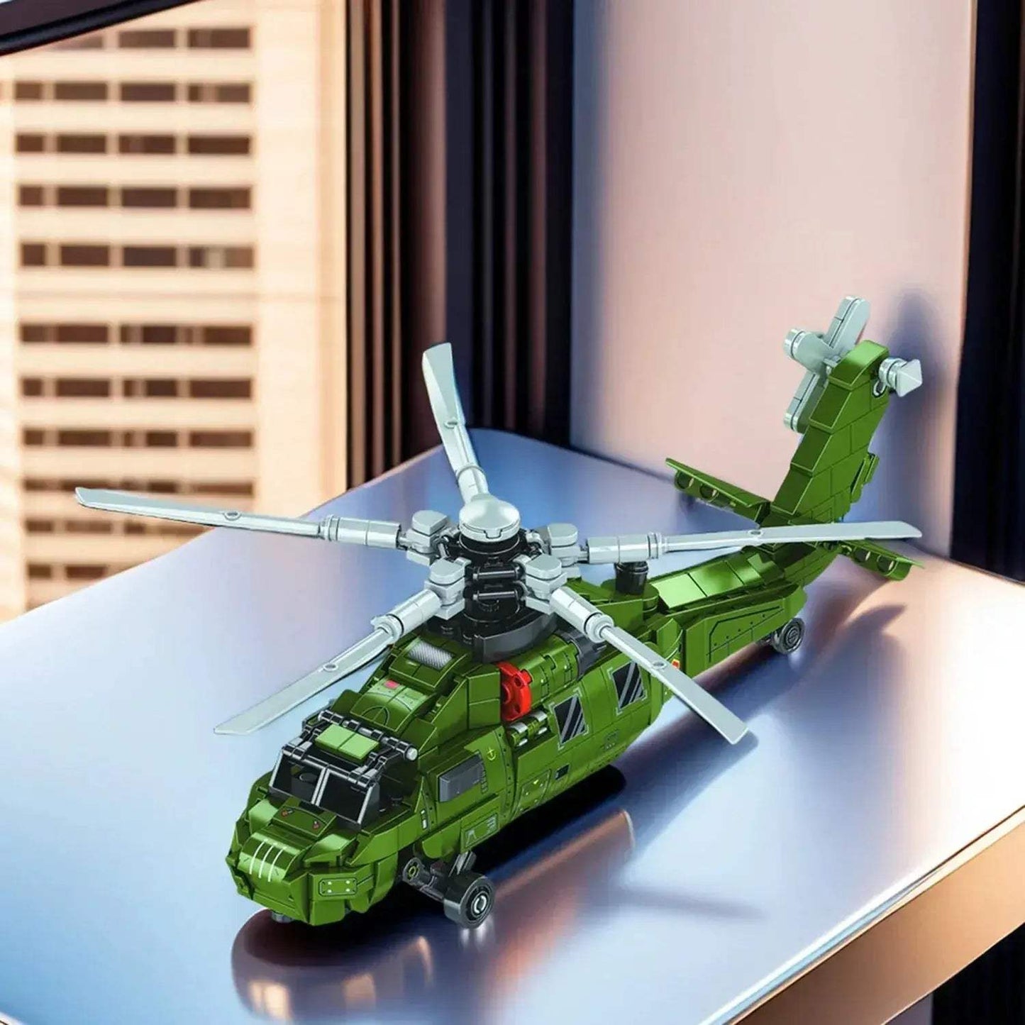Helicopter Building Blocks Kit for Education and Desktop Decoration - ToylandEU