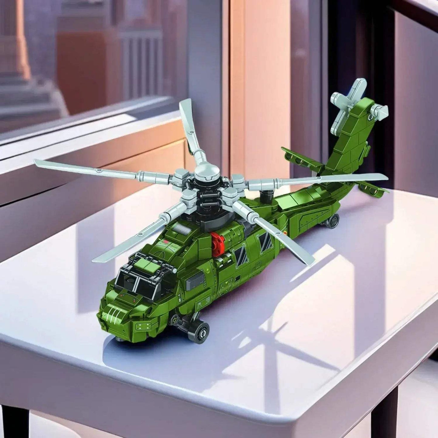 Helicopter Building Blocks Kit for Education and Desktop Decoration - ToylandEU