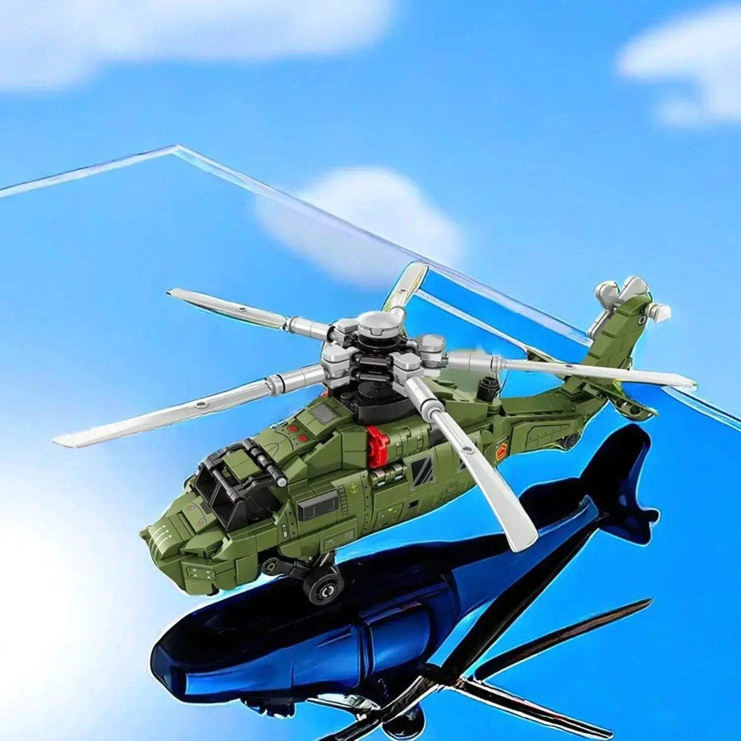 Helicopter Building Blocks Kit for Education and Desktop Decoration - ToylandEU
