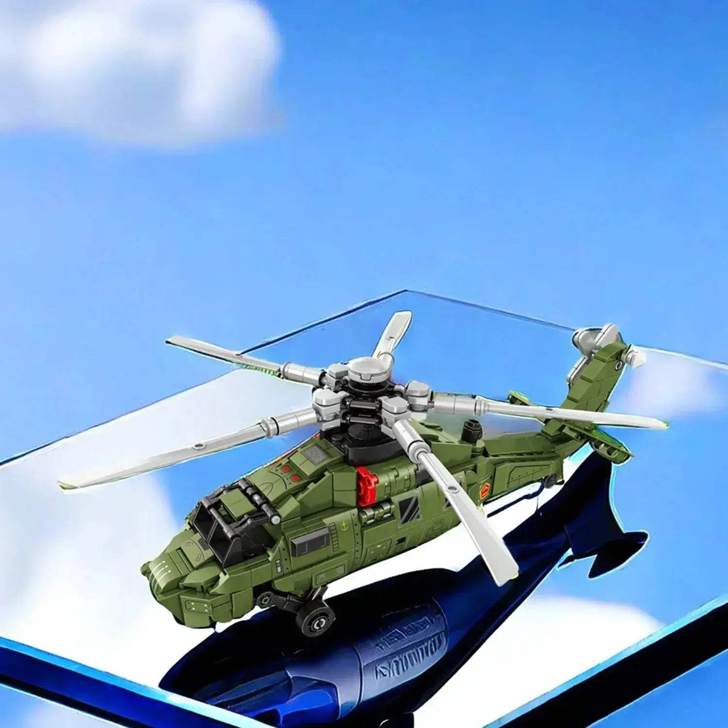 Helicopter Building Blocks Kit for Education and Desktop Decoration - ToylandEU