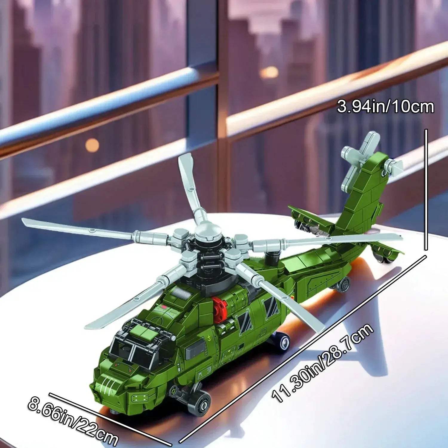 Helicopter Building Blocks Kit for Education and Desktop Decoration - ToylandEU