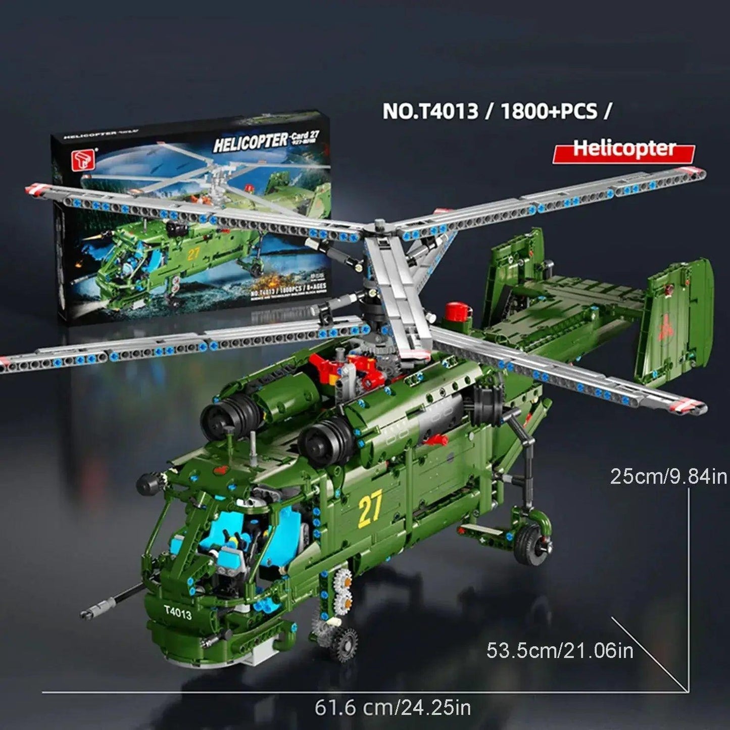  Helicopter Building Blocks Set Premium Desktop Decor -  ToylandEU™