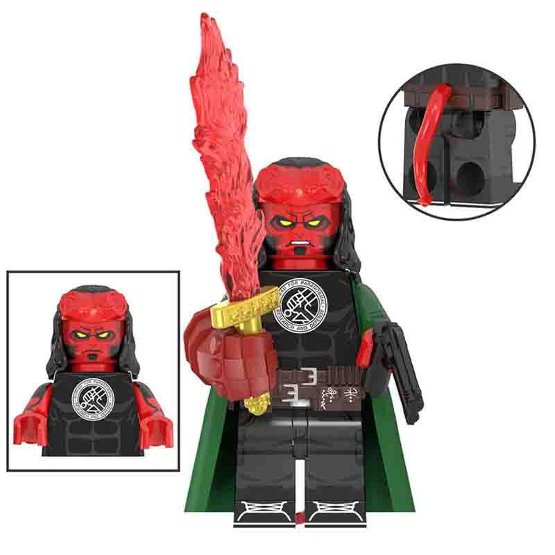 Hellboy Minifigure | Brick Compatible | Toylandeu™